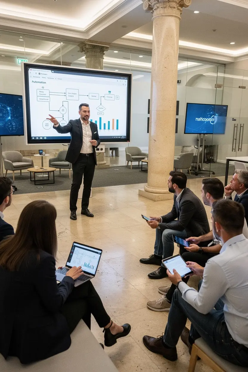 Modern office workspace