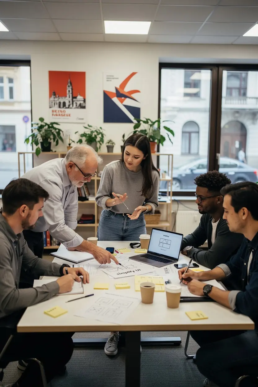 Professional business solutions illustration